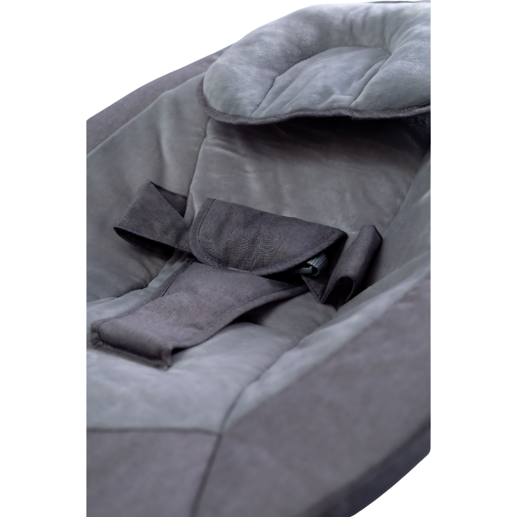 Peekaboo Musical Electric Baby Swing/Rocker with Mosquito Net Grey Age- Newborn & Above