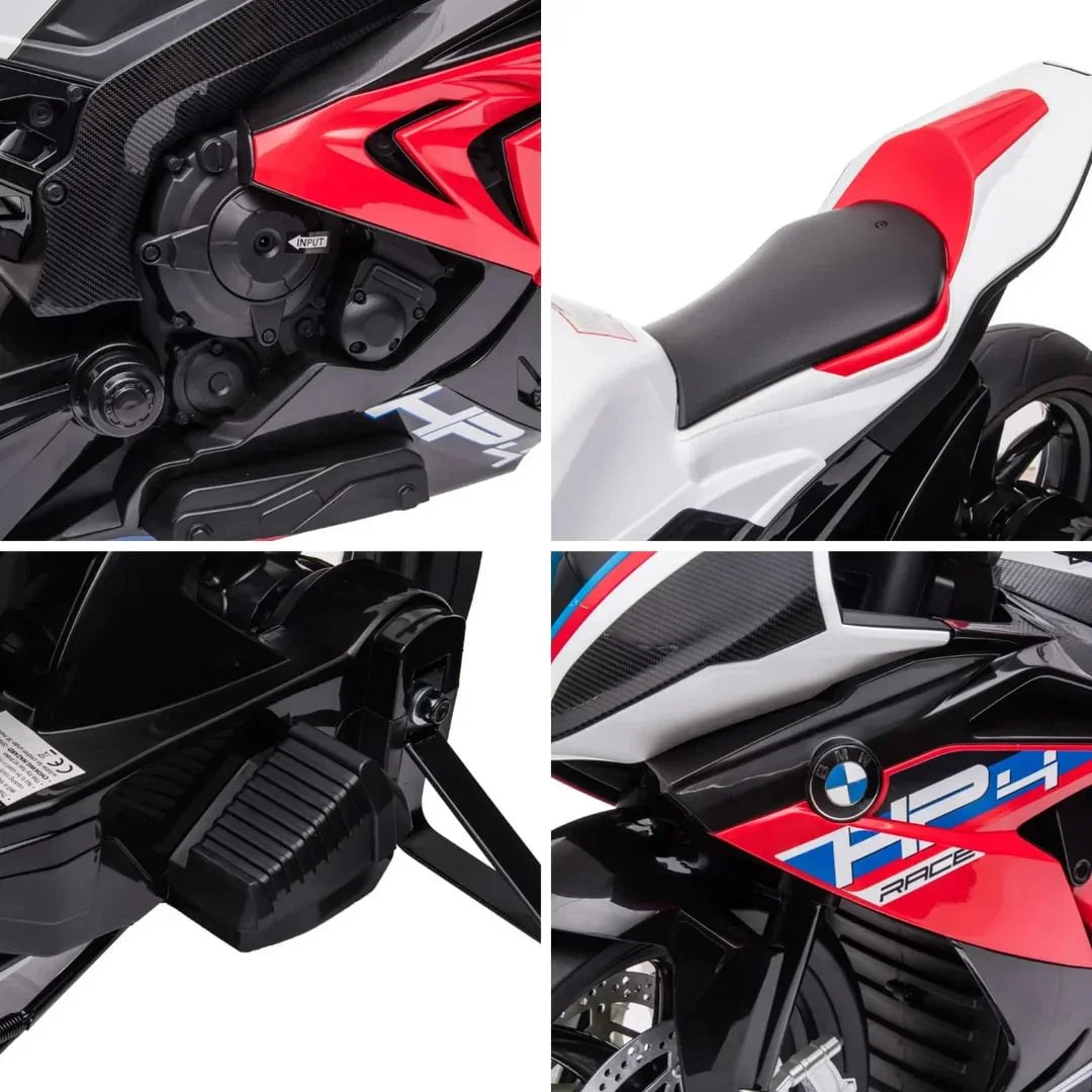 BMW Licensed 6V 1000RR Motorbike White Age- 3 Years & Above