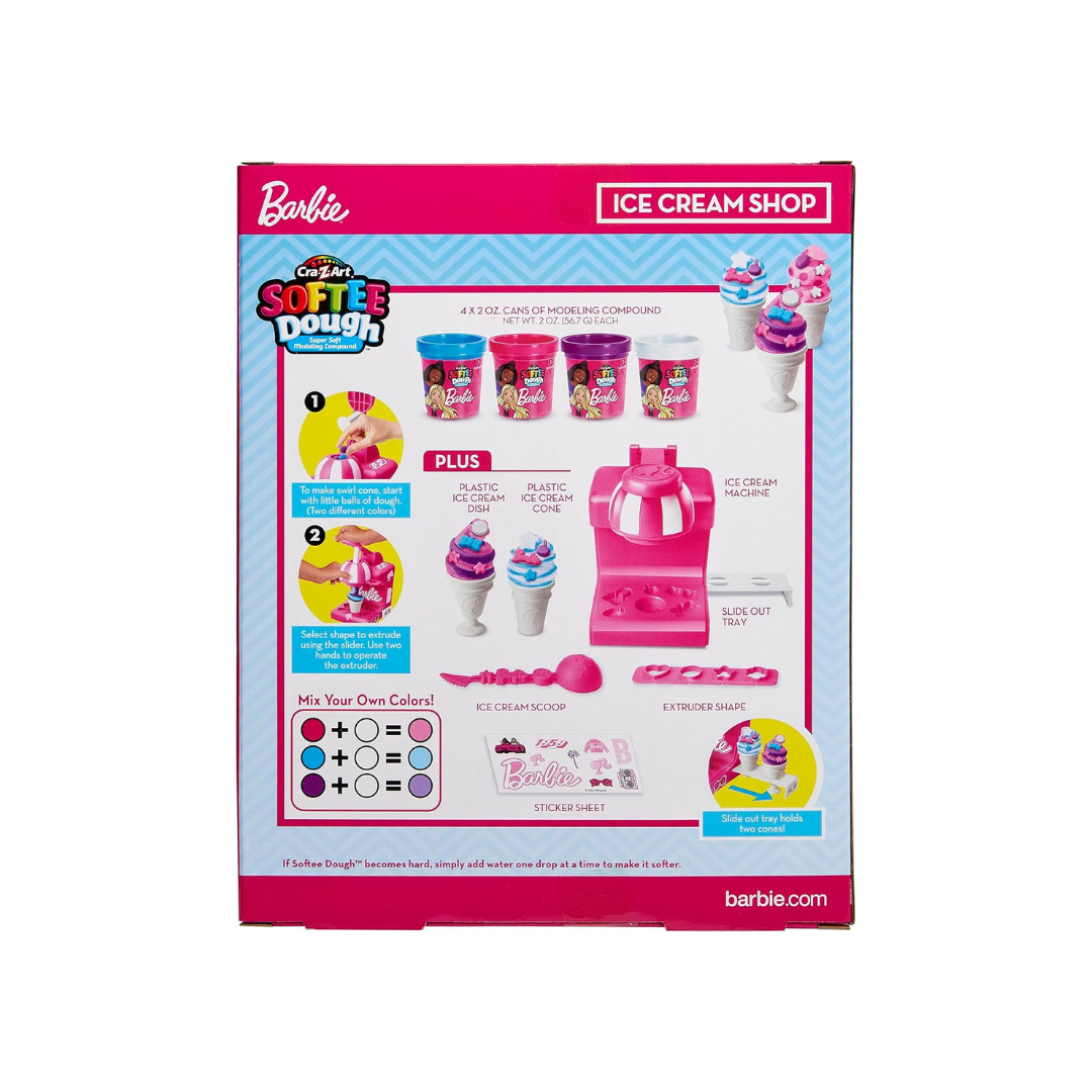 Barbie Softee Dough Ice Cream Shop Multicolor Age- 3 Years & Above