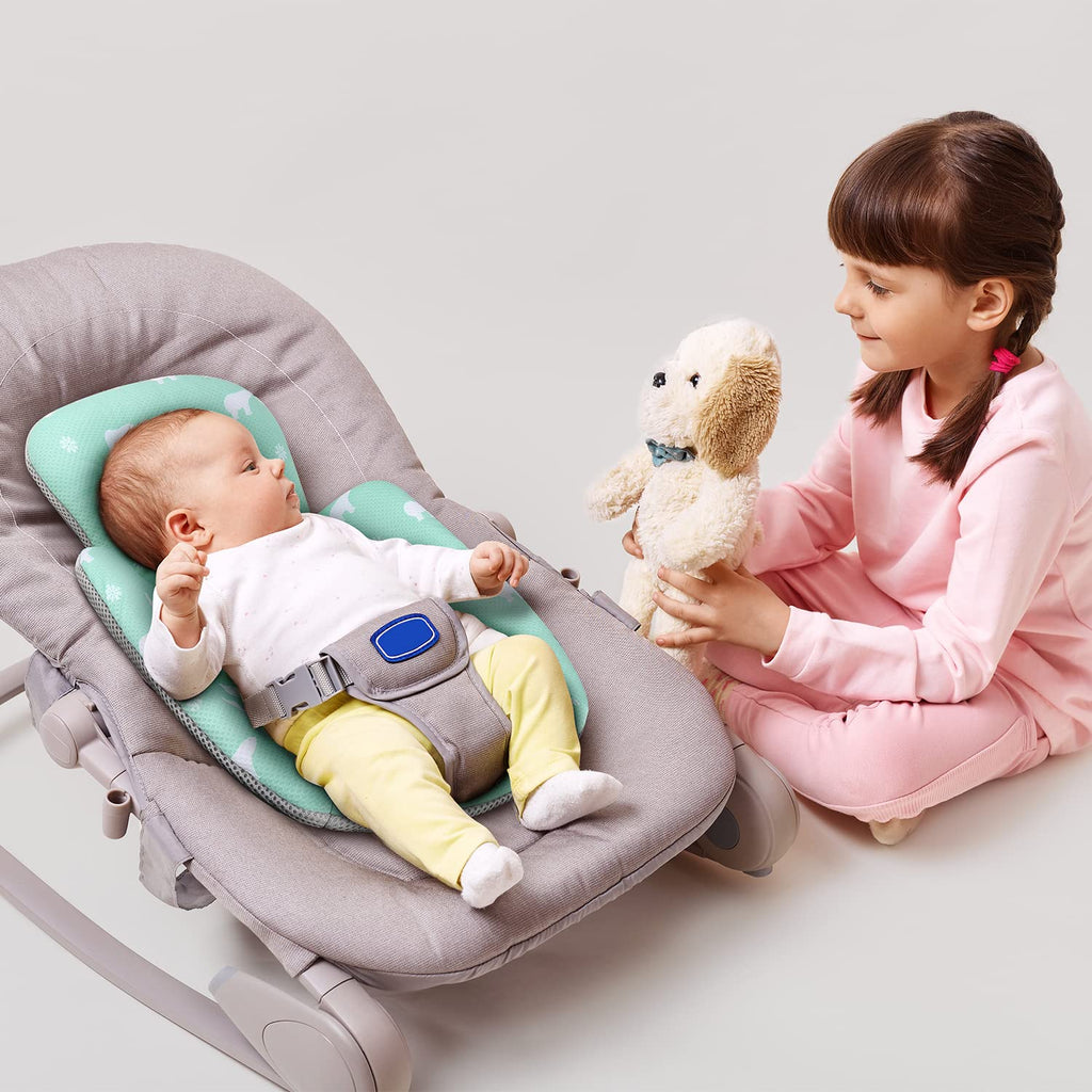 4Moms Mamaroo / Rockaroo Newborn Cool Mesh Insert Mint Green Age-Newborn & Above