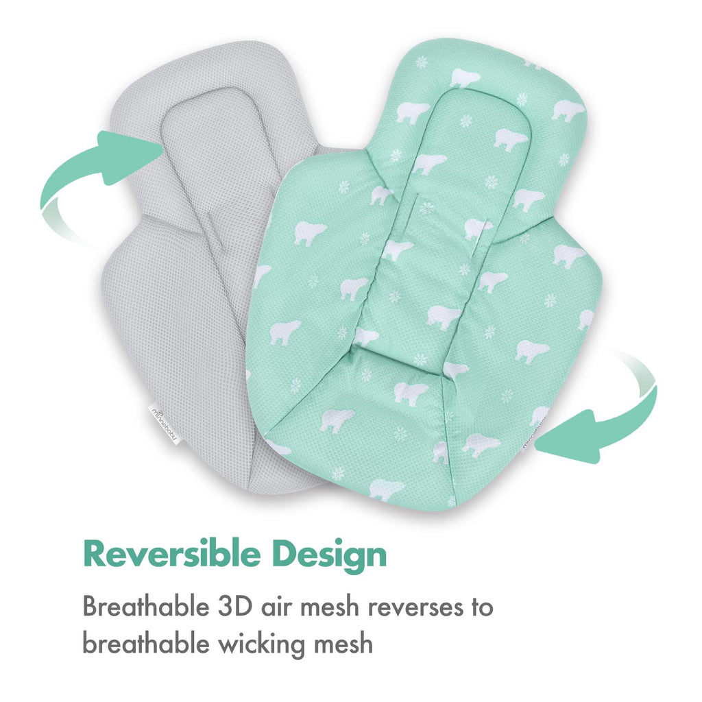 4Moms Mamaroo / Rockaroo Newborn Cool Mesh Insert Mint Green Age-Newborn & Above