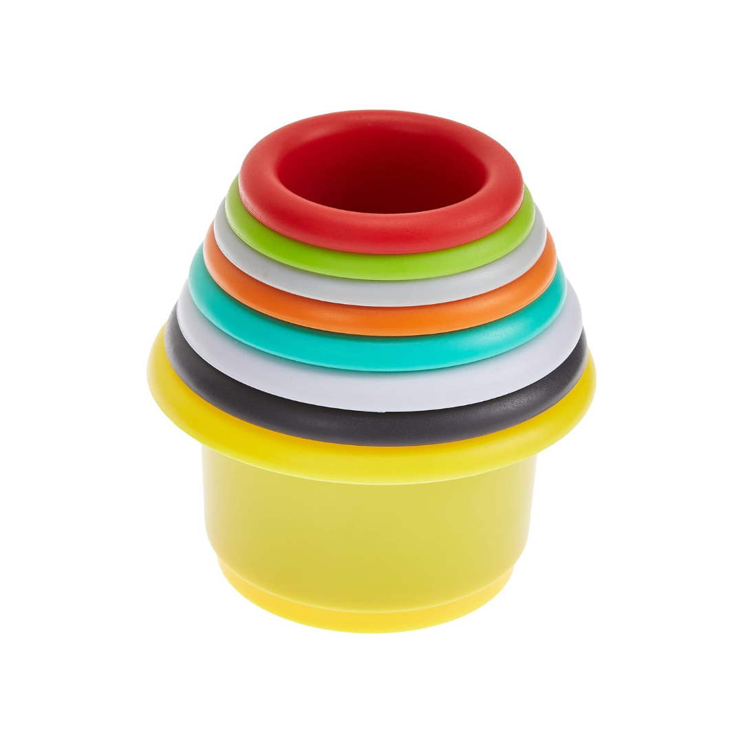 Infantino Stack 'N Nest Cups Set of 8 Multicolor Age- 9 Months & Above