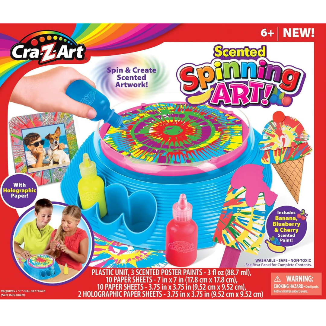 Cra-Z-Art Scented Spin Art Kit Multicolor Age-6 Years & Above