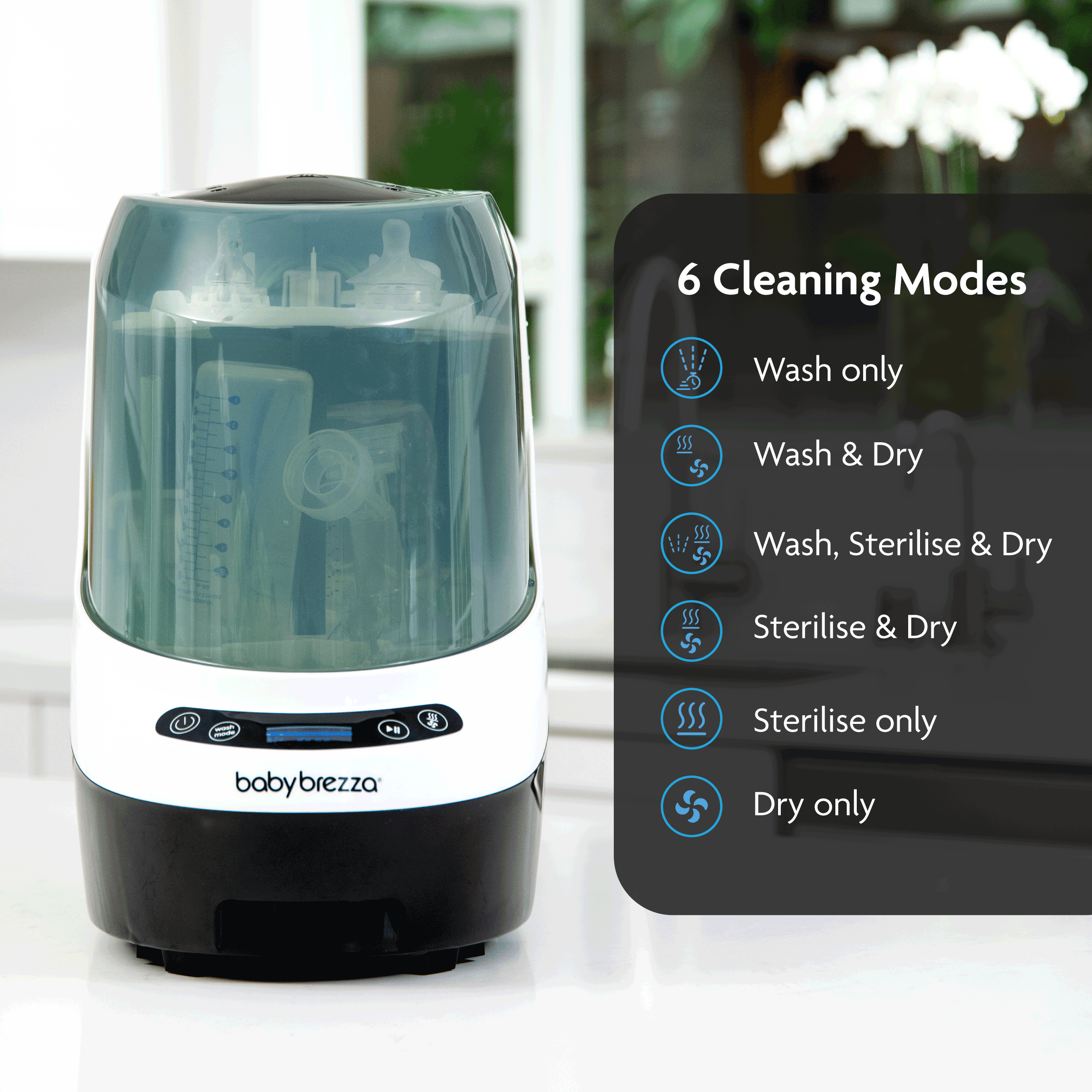 Baby Brezza Bottle Washer Pro Black Age- Newborn & Above