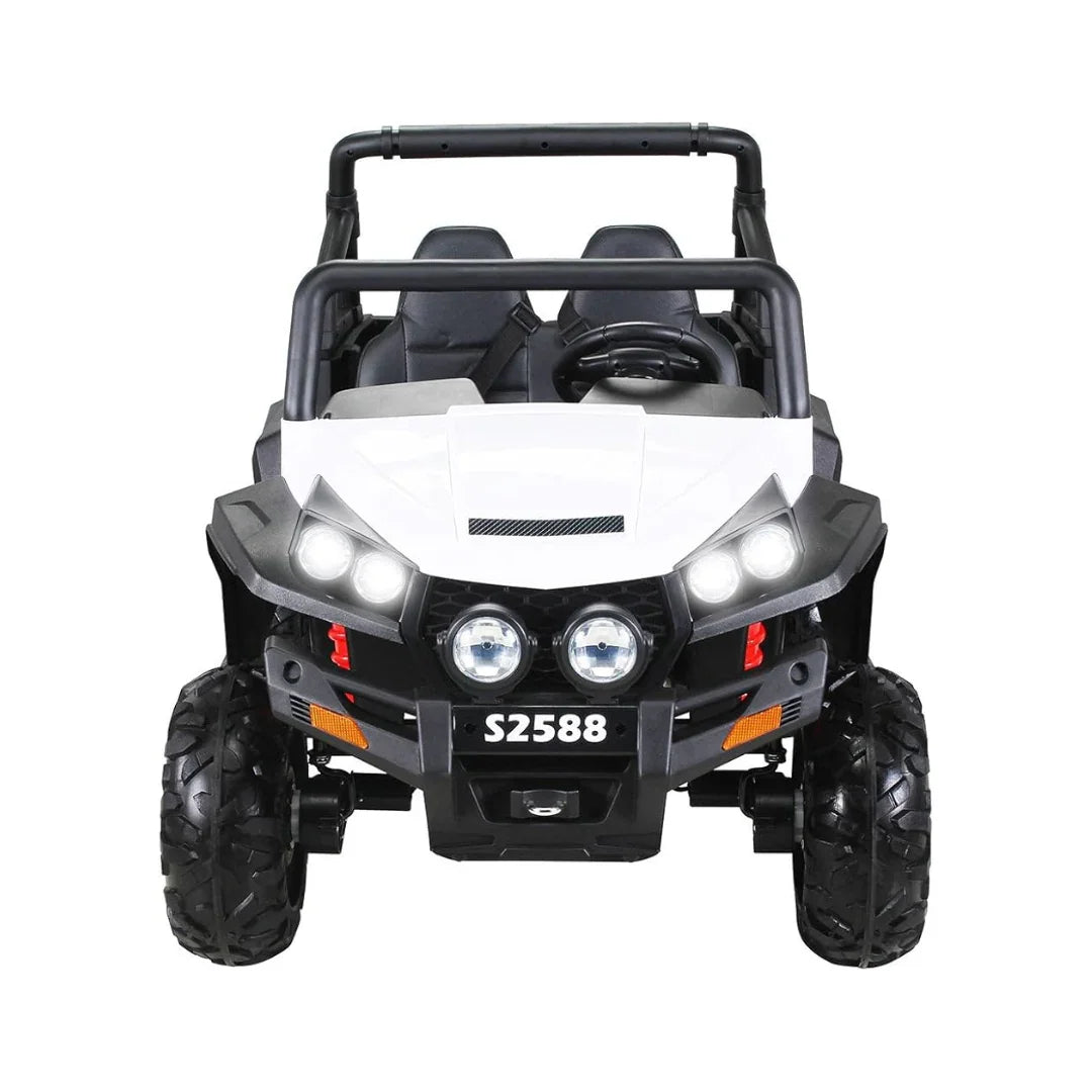 Scorpio Xux 12V 4 x4 Battery Operated Ride On Jeep with Remote Control White without back light  Age- 3 Years & Above