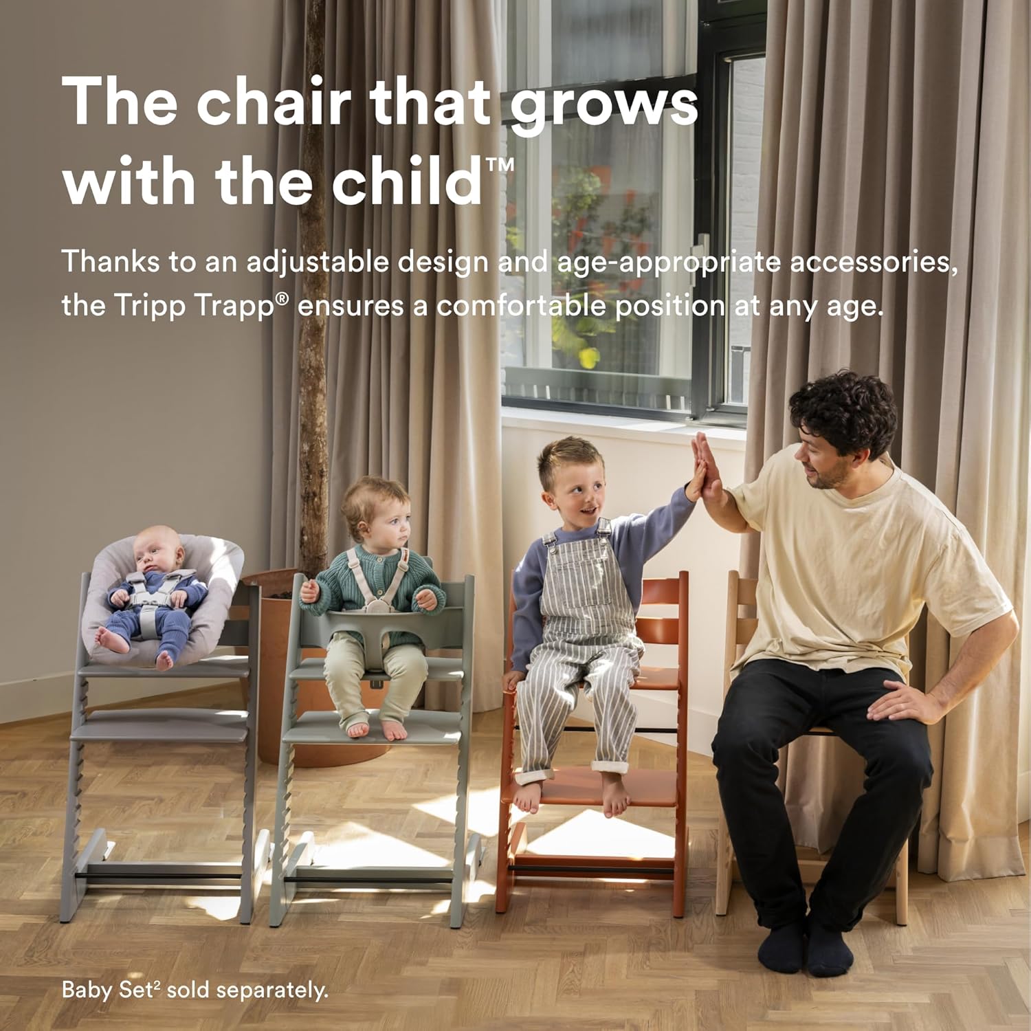 Stokke Tripp Trapp Chair White Age- Newborn & Above