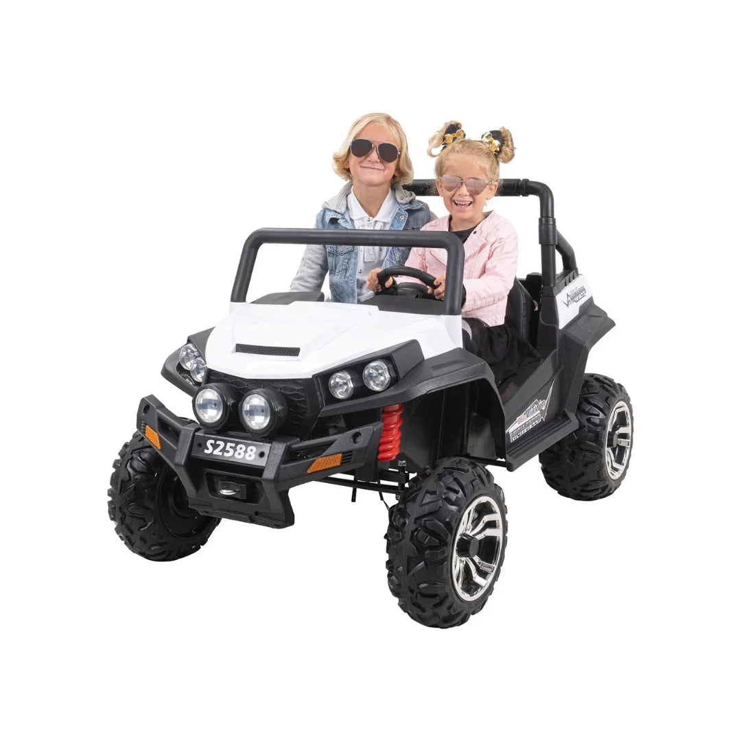 Scorpio Xux 12V 4 x4 Battery Operated Ride On Jeep with Remote Control White without back light  Age- 3 Years & Above