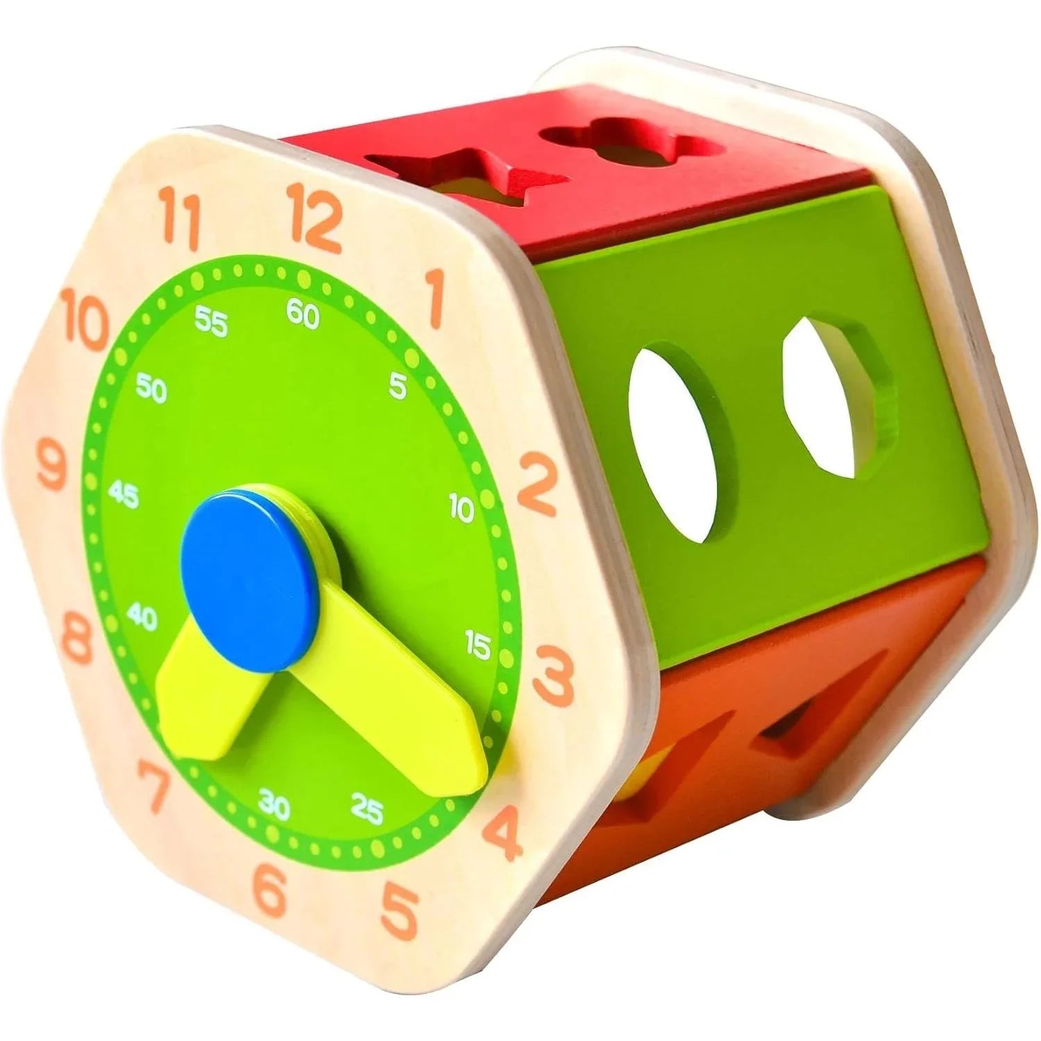 Acool Toys 3-in-1 Multiactivity Hexagon Shape Sorter with 12 Blocks ...