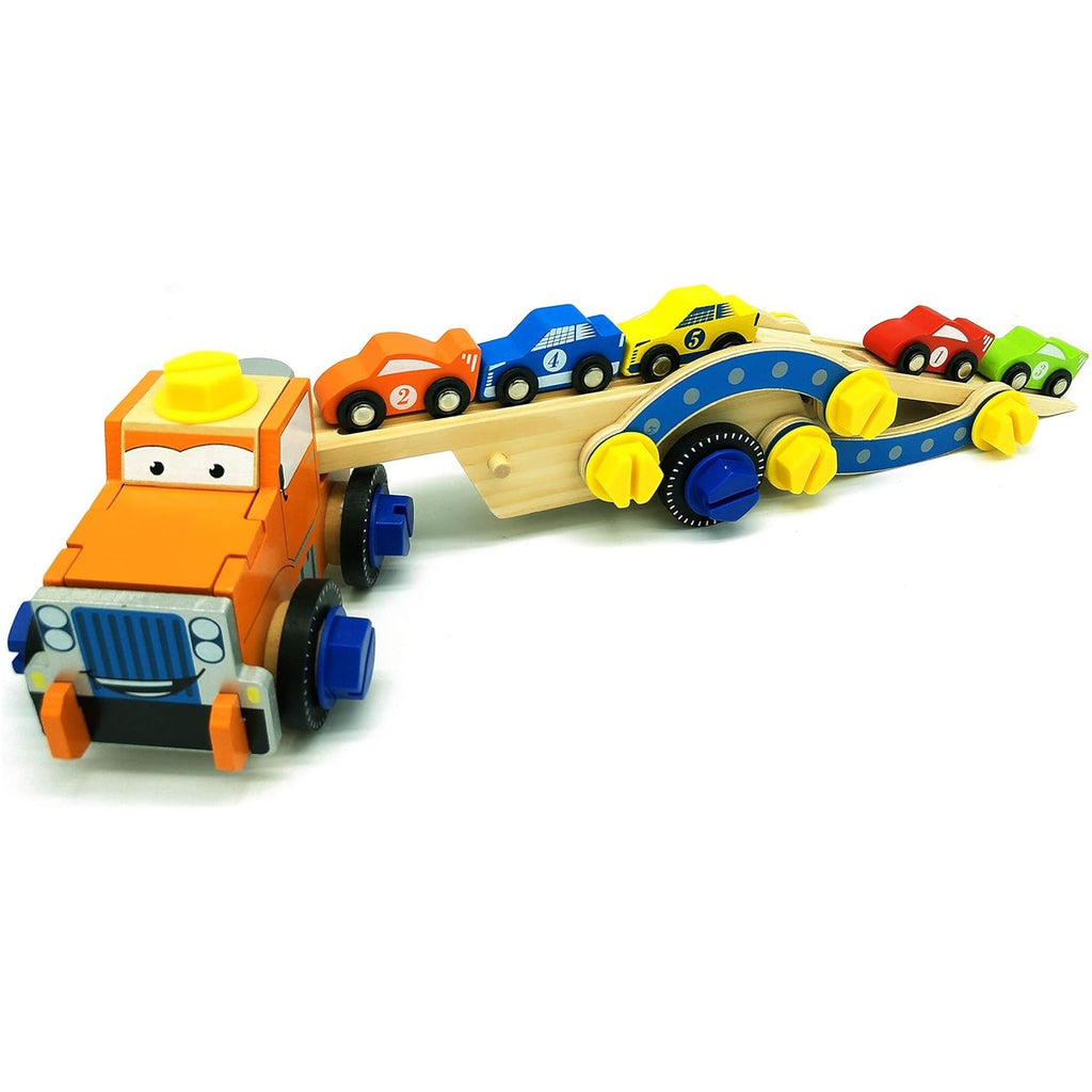 Acool Toys Building Race Car Carrier Multicolor  Age- 3 Years & Above