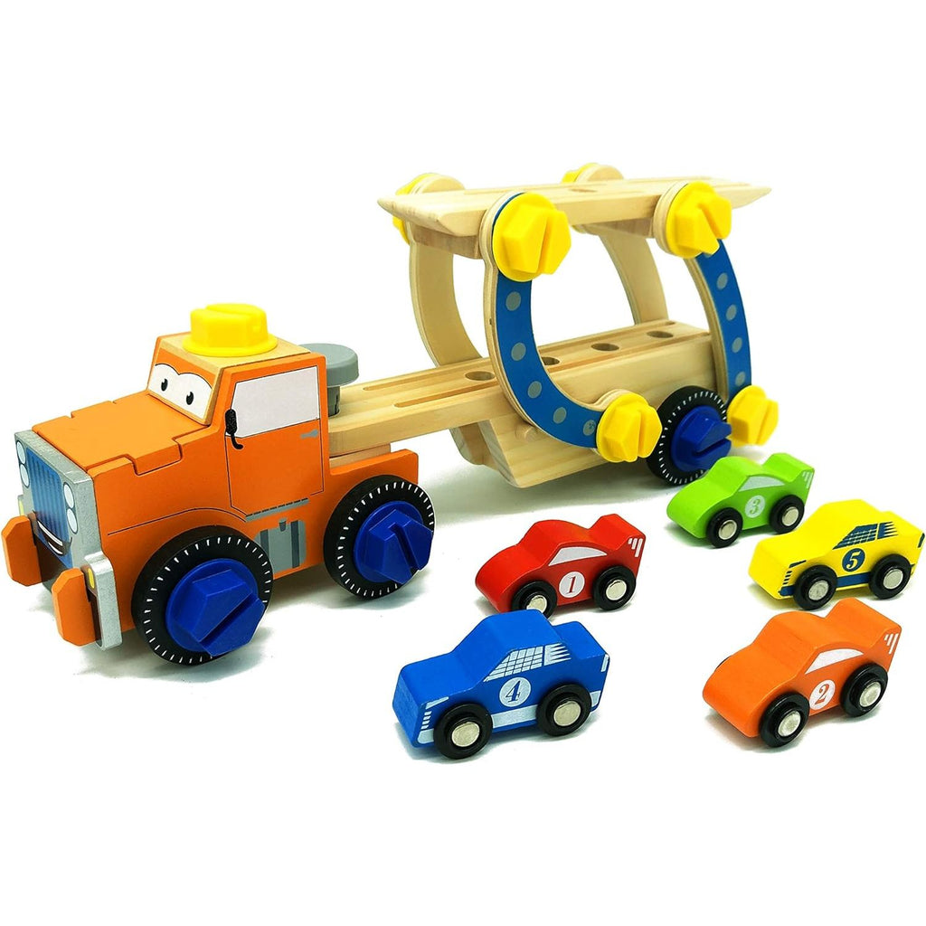 Acool Toys Building Race Car Carrier Multicolor  Age- 3 Years & Above