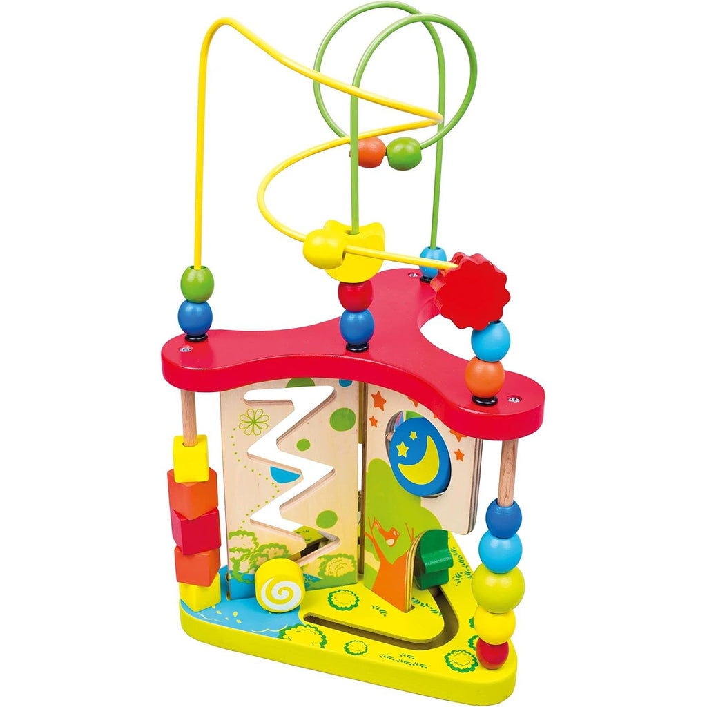 Acool Toys Clown Themed 5-In-1 Wooden  Activity Center AC7656 Age- 18 Months & Above
