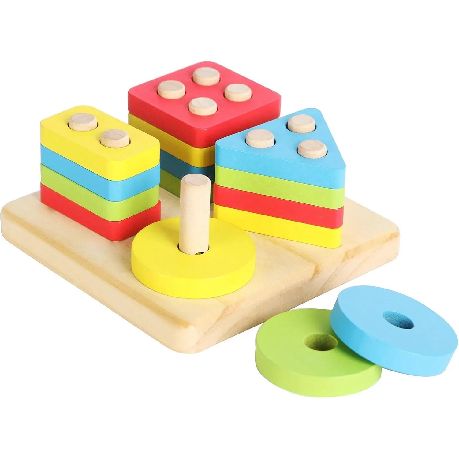 Acool Toys Column Building Blocks Set AC7681 Age- 18 Months & Above ...