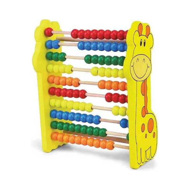 Acool Toys Giraffe Abacus Learning Wooden Frame (29.5 x 8.5 cm) Yellow ...