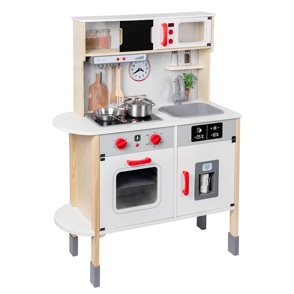 Acool Toys Modern Wooden Kitchen Kids Pretend Play Set Multicolor Age- 3 Years & Above