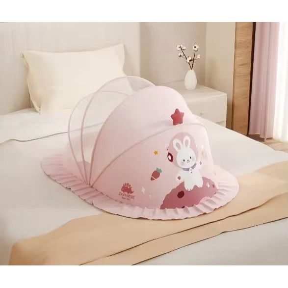 Akaa Portable Baby Mosquito Net Pink Age- Newborn & Above