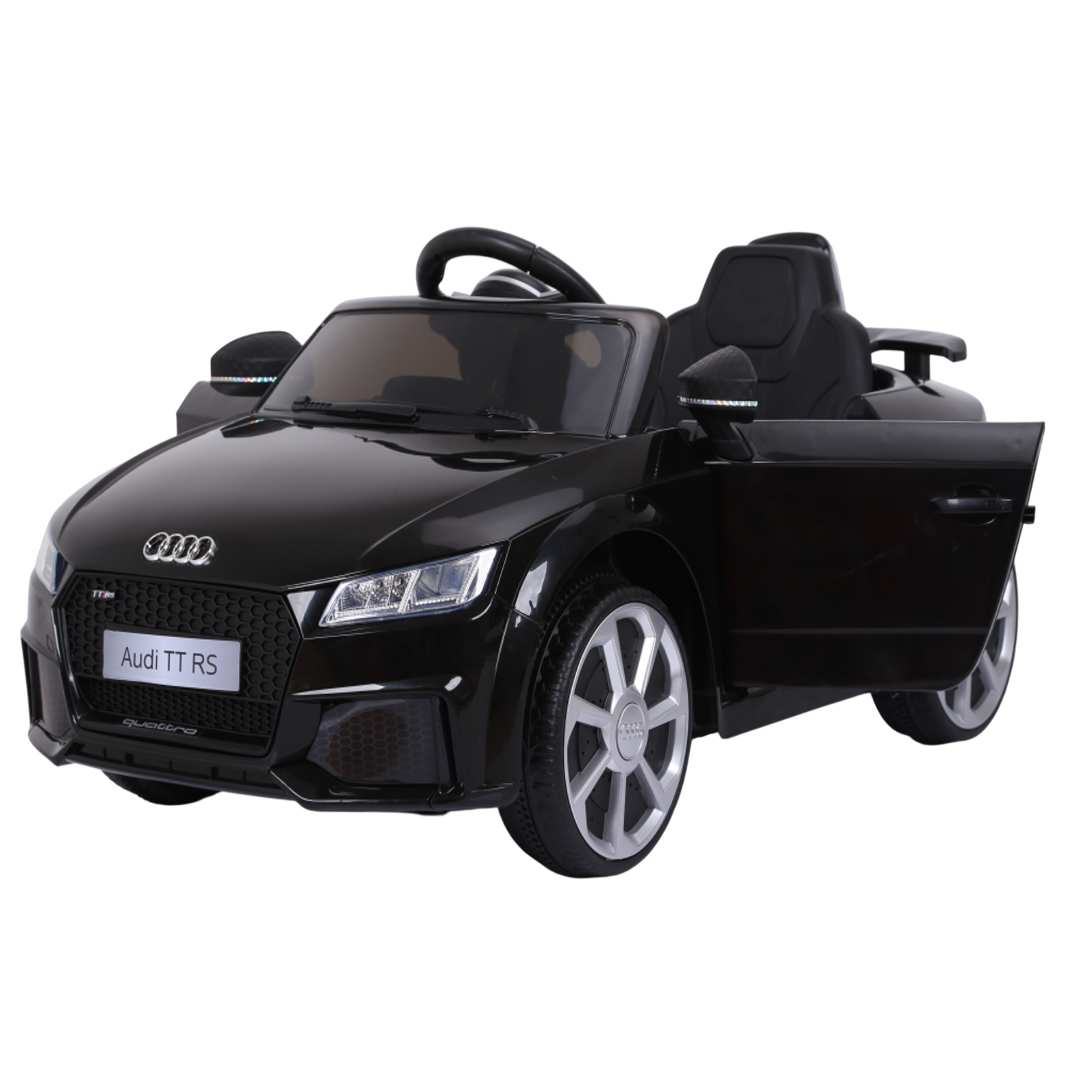 Audi Roadster 12V Electric Car Kids Ride On TT -RS BLACK JE1198 Age- 3 Years & Above