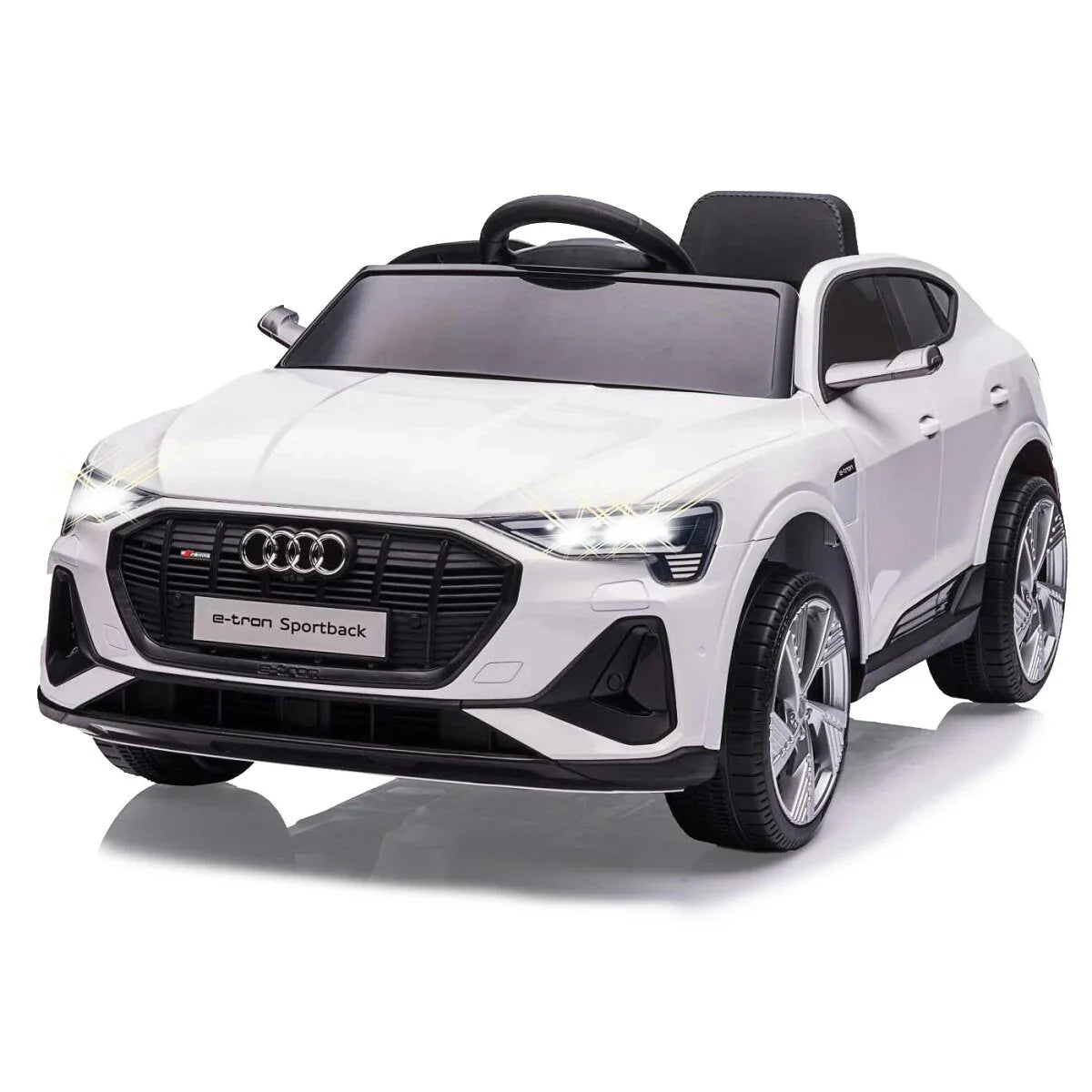 Audi e-tron Sportback Kids Ride On Convertible Car White 6688 Age- 3 Years & Above