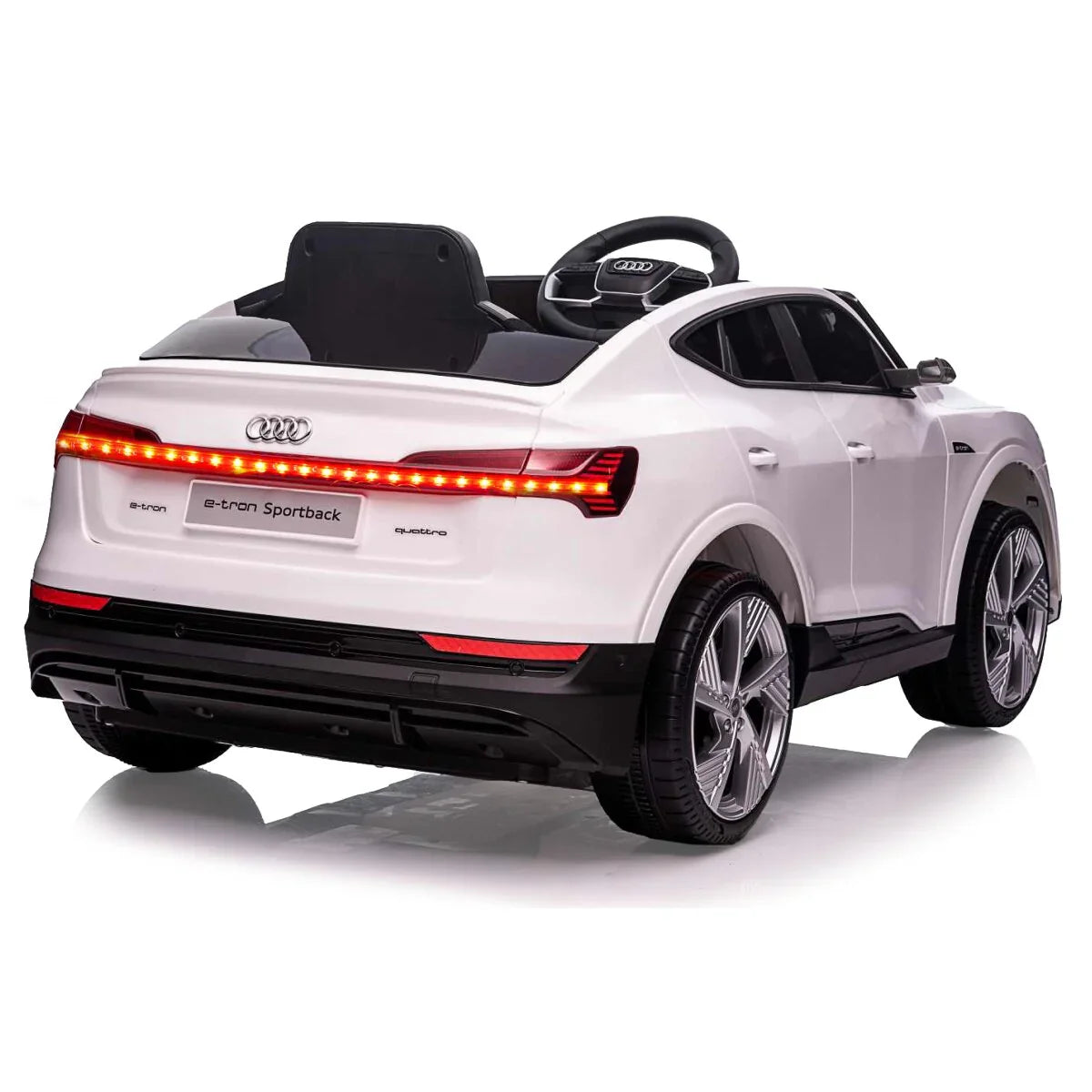 Audi e-tron Sportback Kids Ride On Convertible Car White 6688 Age- 3 Years & Above