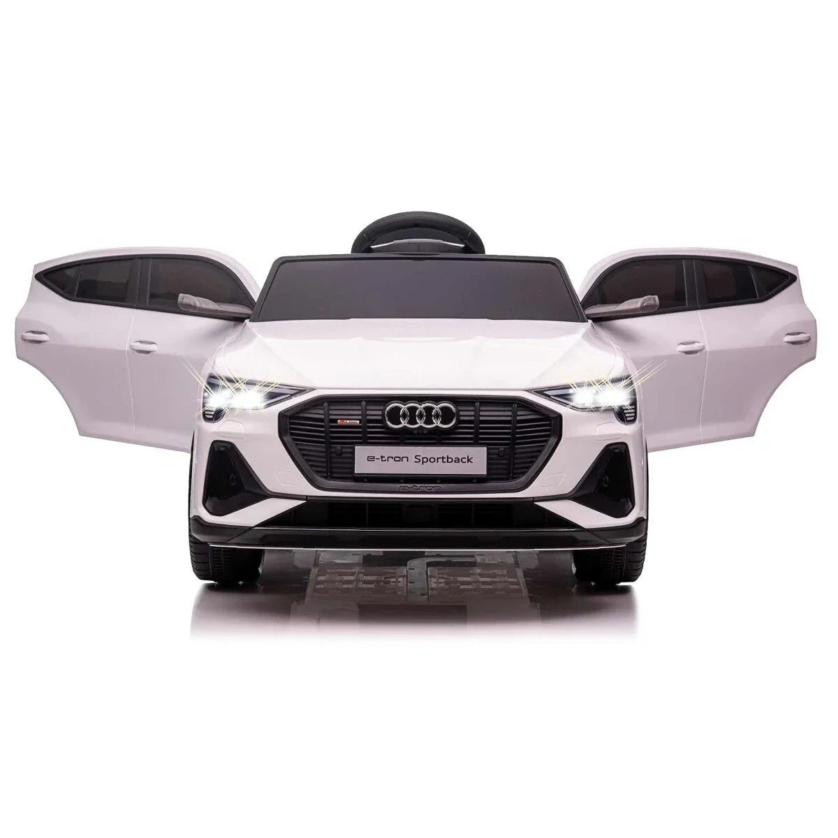Audi e-tron Sportback Kids Ride On Convertible Car White 6688 Age- 3 Years & Above