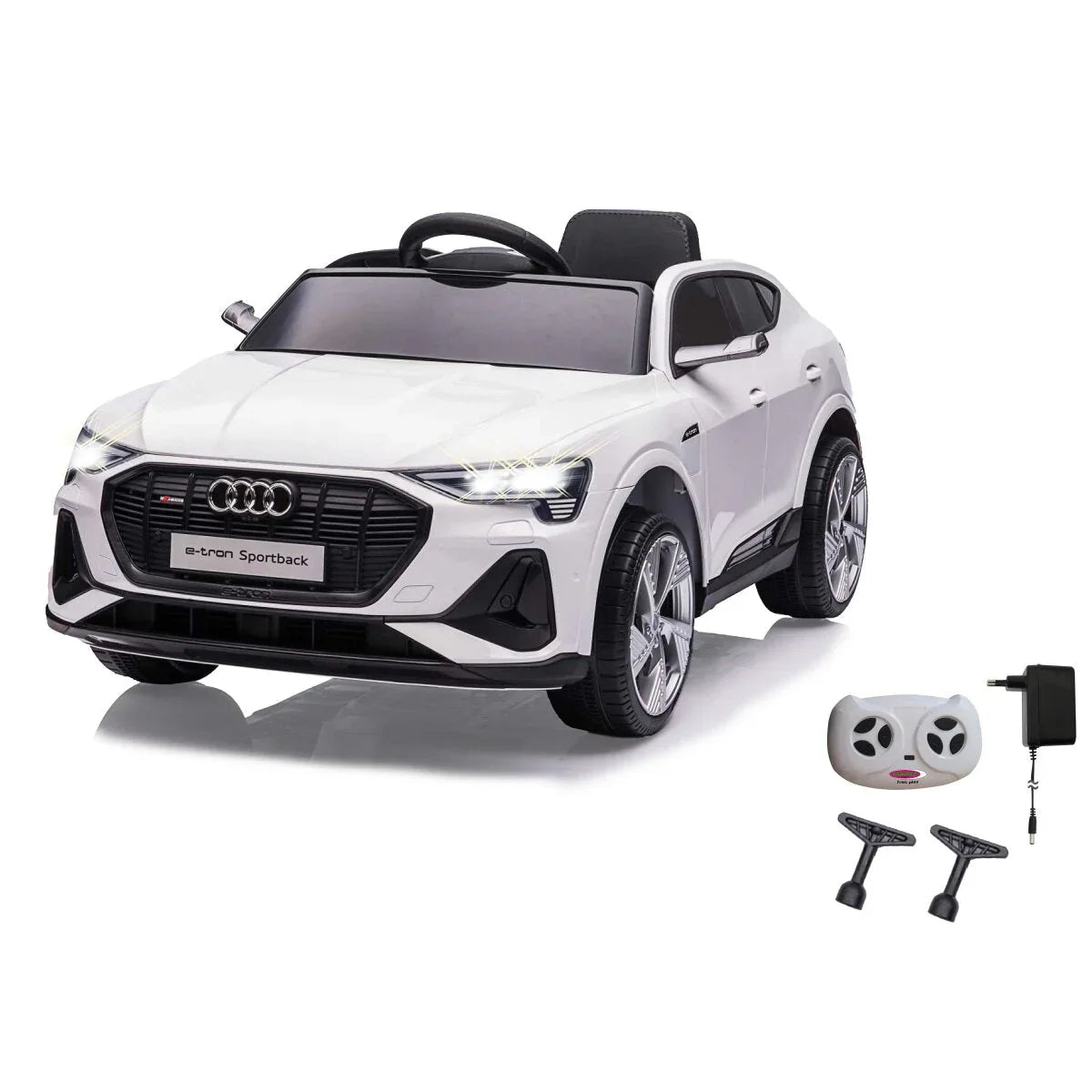 Audi e-tron Sportback Kids Ride On Convertible Car White 6688 Age- 3 Years & Above