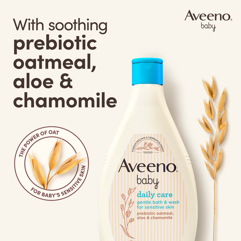 Aveeno Baby Daily Care Gentle Bath & Wash For Sensitive Skin 400Ml