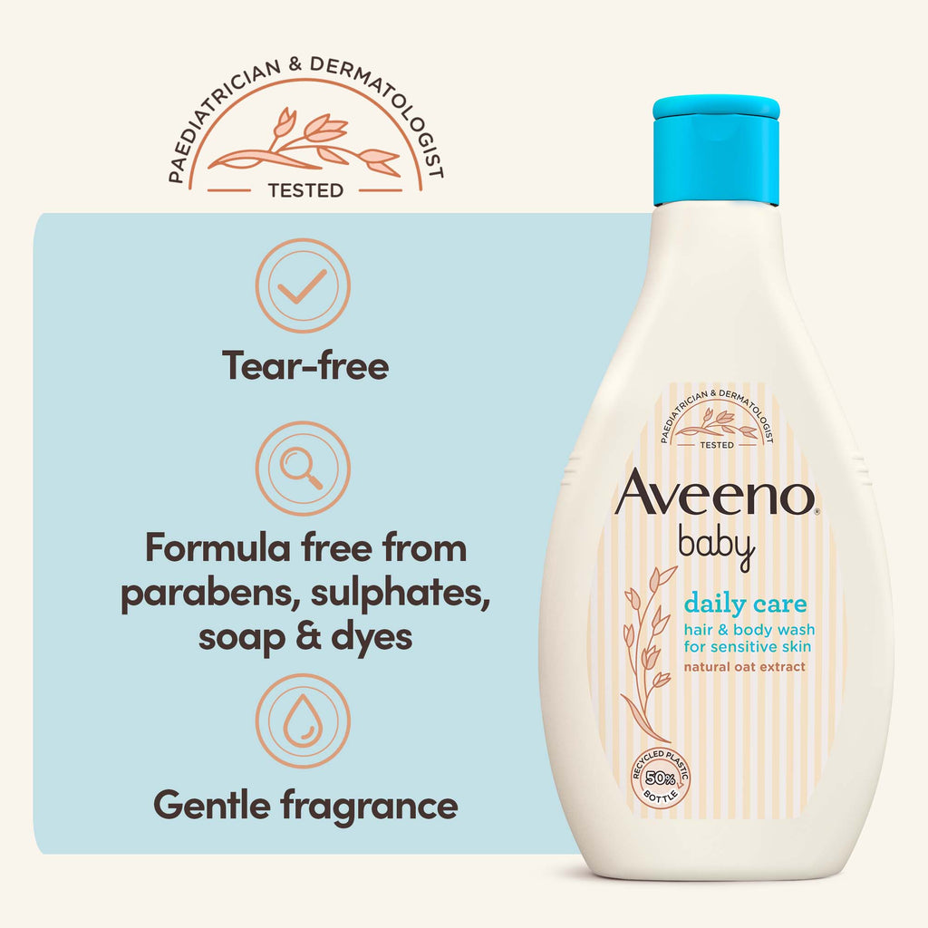 Aveeno Baby Daily Care Hair & Body Wash Wash For Sensitive Skin 400Ml