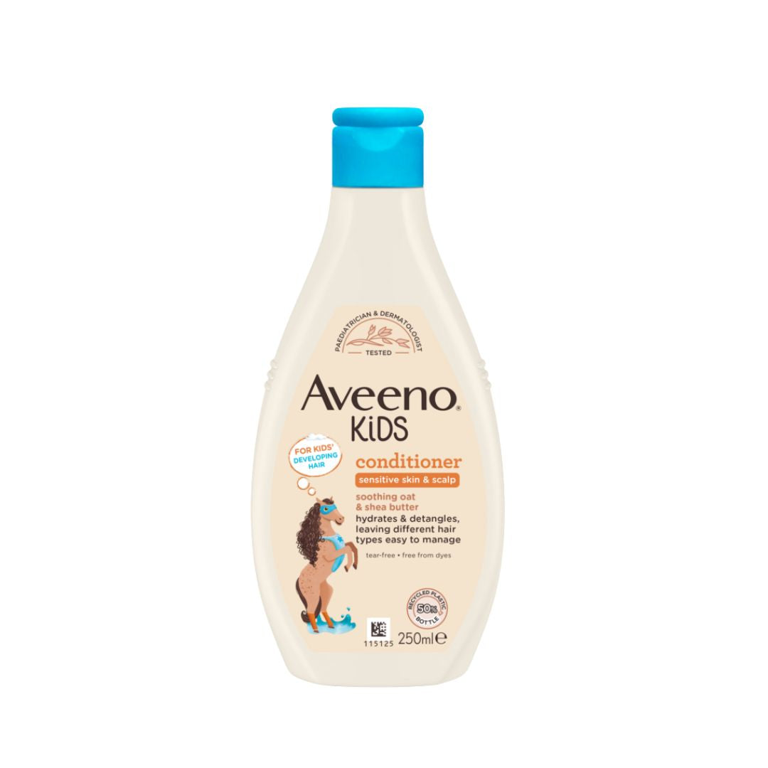 Aveeno Kids Conditioner with Soothing Oats & Shea Butter 250 Ml Age- 3 Years & Above
