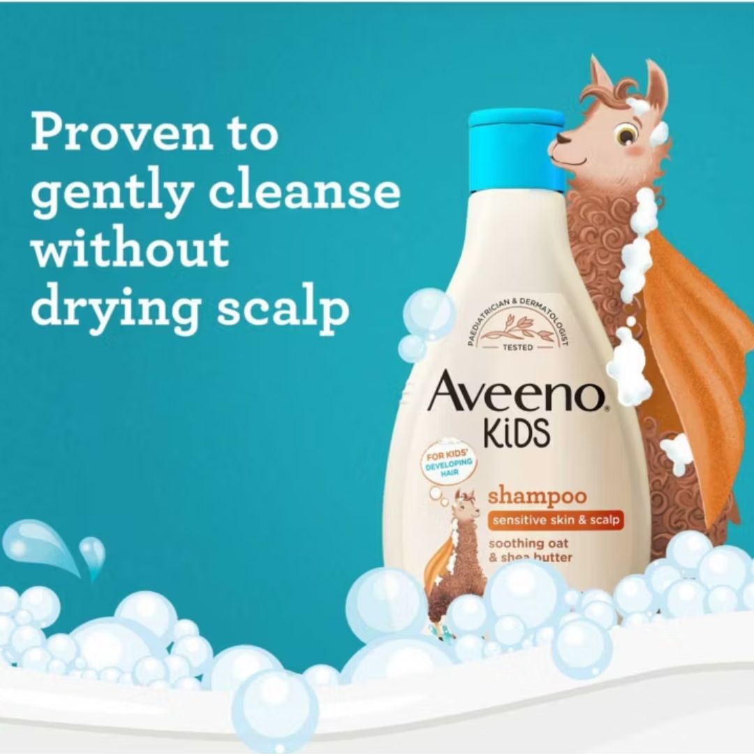 Aveeno Kids Shampoo with Soothing Oats & Shea Butter 250 Ml Age- 3 Years & Above
