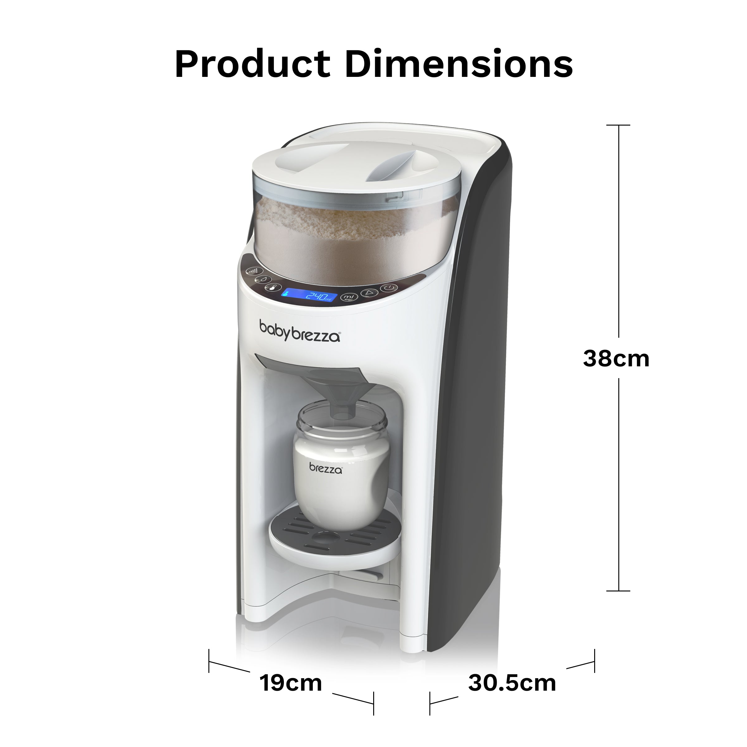 Baby Brezza - Formula Pro Advanced Formula Dispenser Machine White Age-Newborn & Above