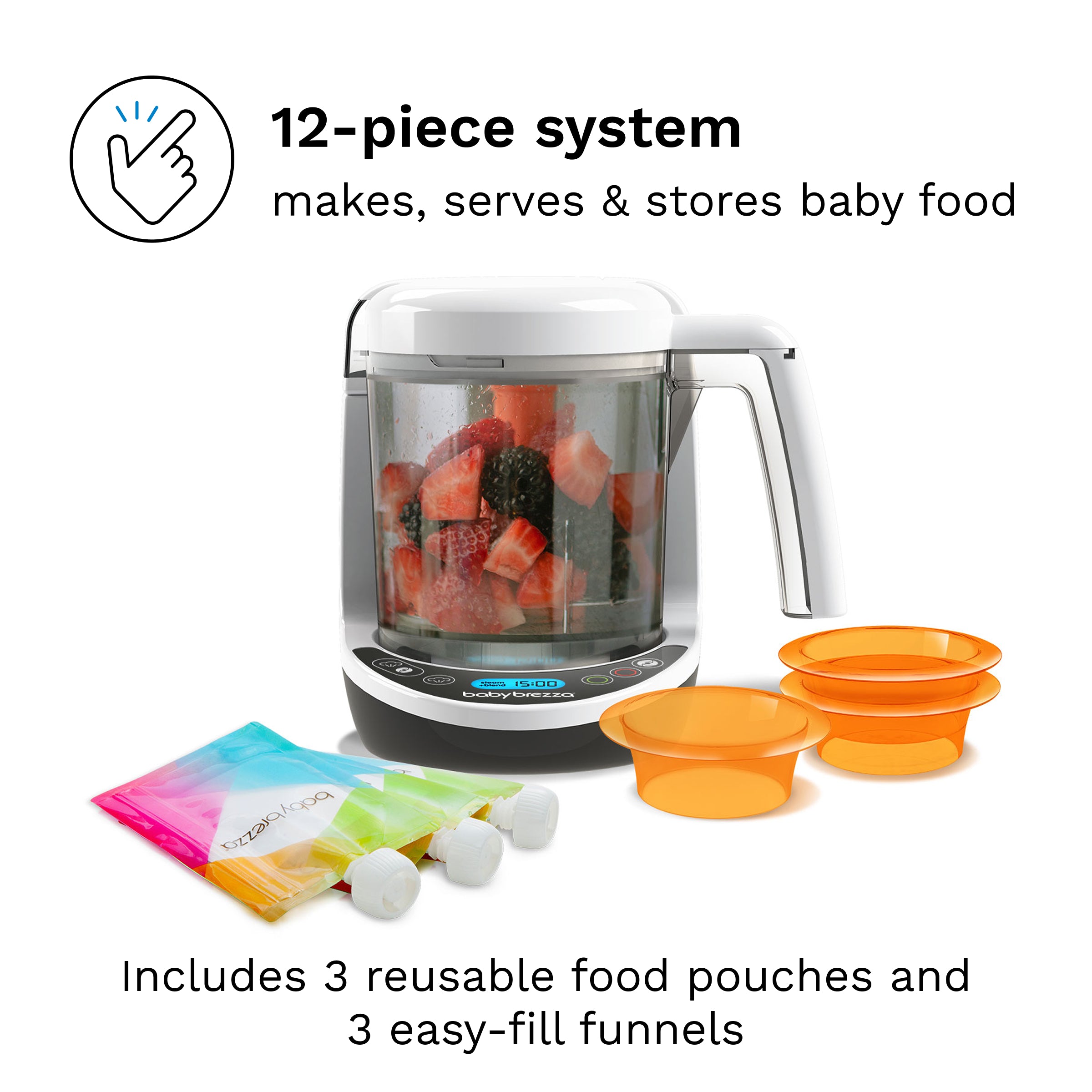 Baby Brezza Baby Brezza One Step Baby Food Maker Deluxe Age- 3 Months & Above