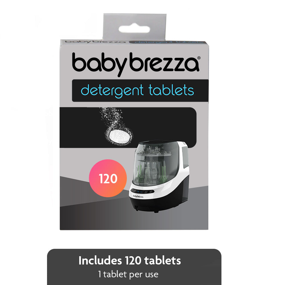 Baby Brezza Detergent Tablets for Bottle Washer Pro with 120 Tablets Age- Newborn & Above