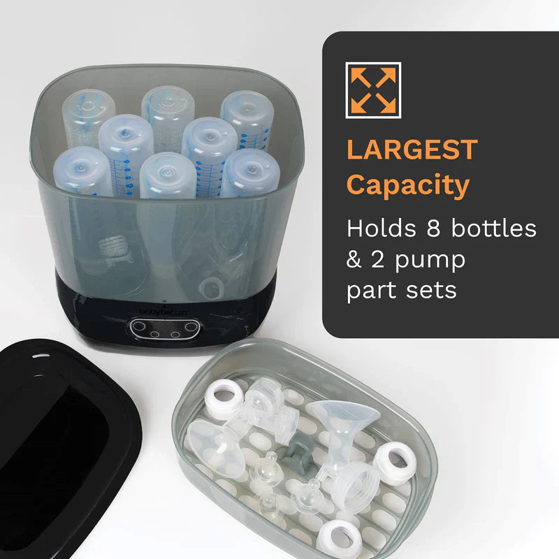Baby Brezza One Step Advanced Baby Bottle Sterilizer and Dryer Black Age- Newborn & Above