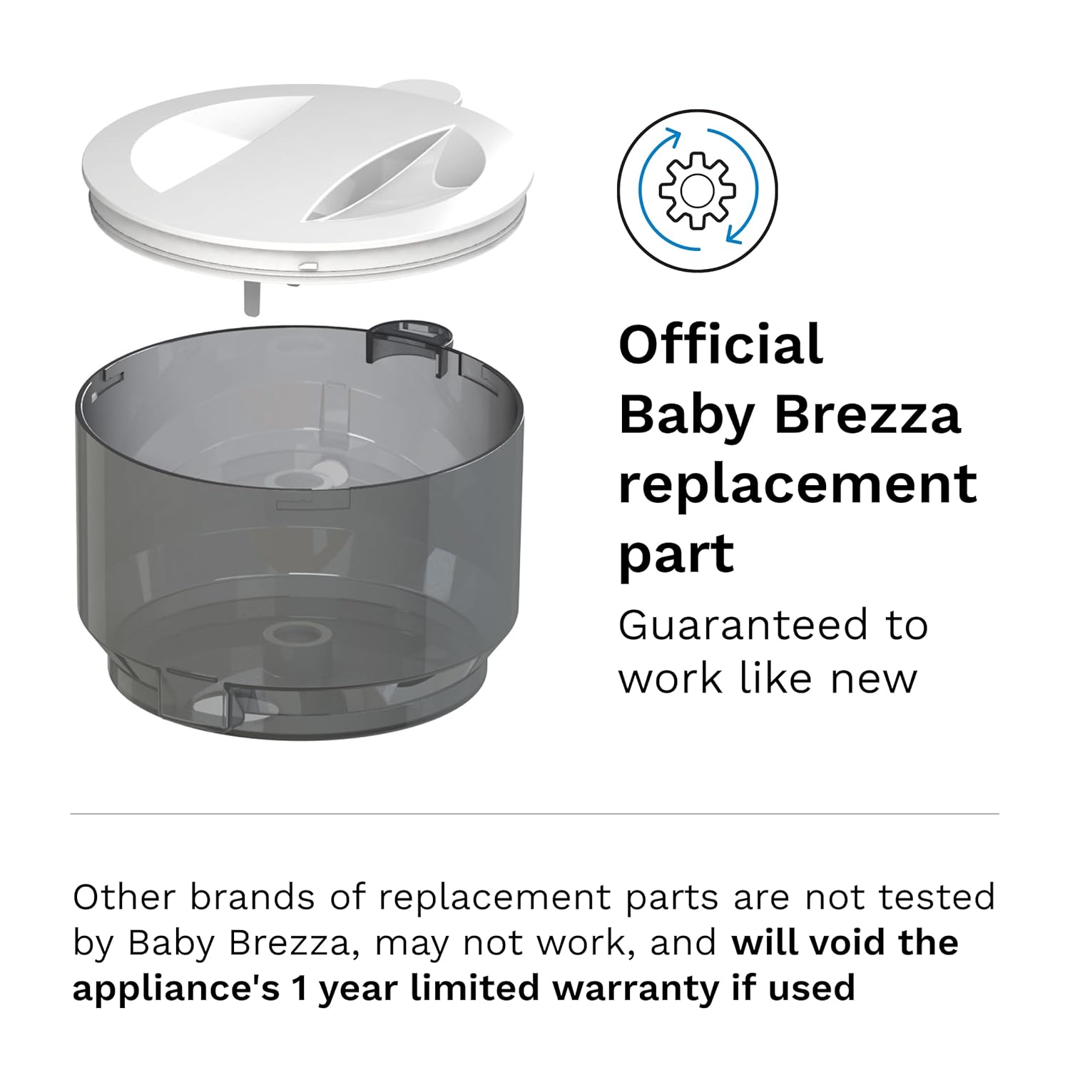 Baby Brezza Powder Container Lid and Powder Container - Formula Pro Advanced