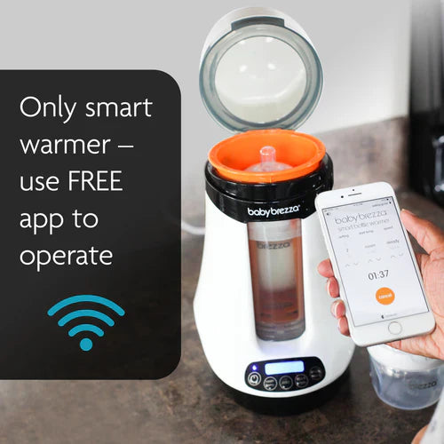 Baby Brezza Safe + Smart Bottle Warmer White/Grey Age Newborn & Above