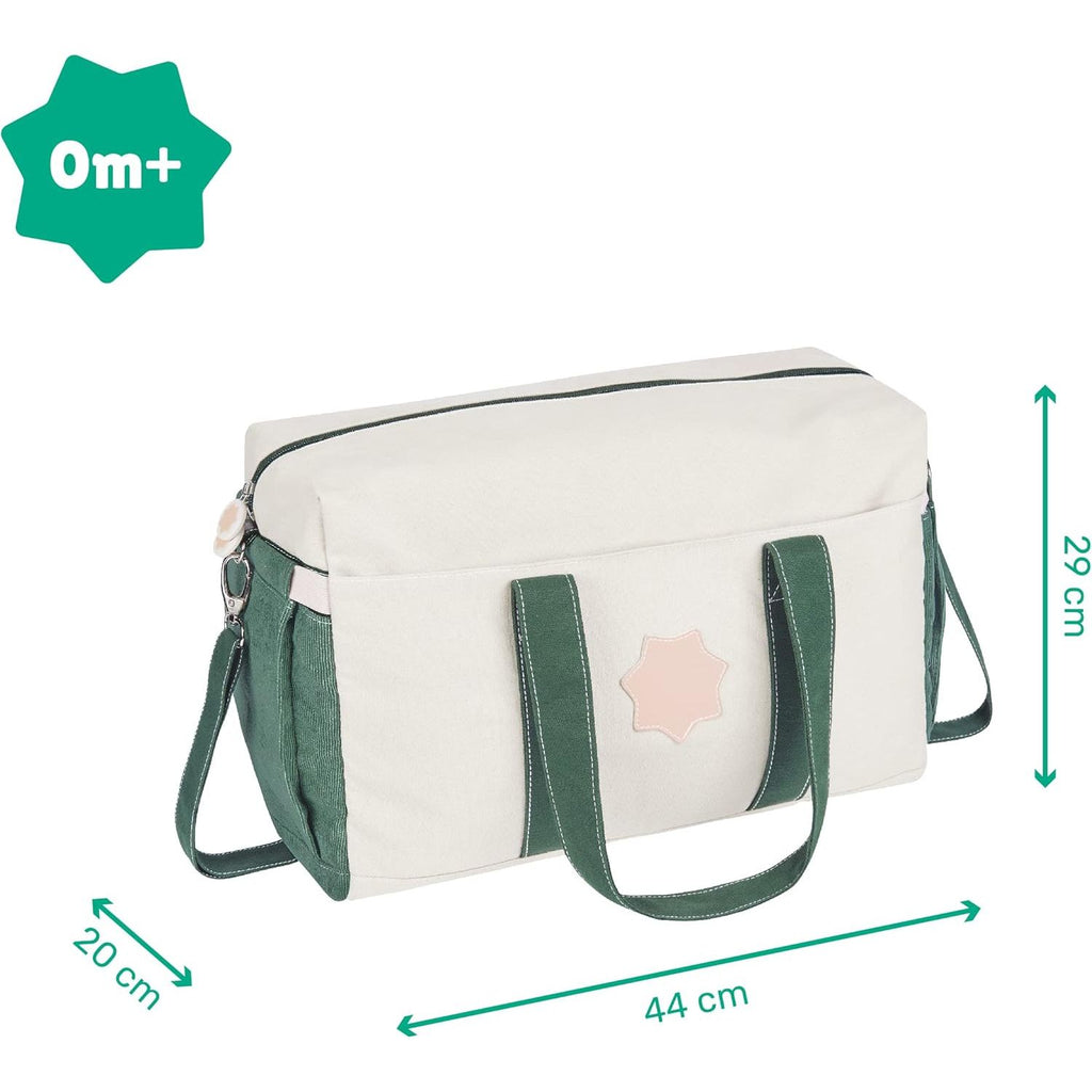 Badabulle Bowling Baby Changing Diaper Bag with Changing Mat, Pram Clips 
 Safari B043034