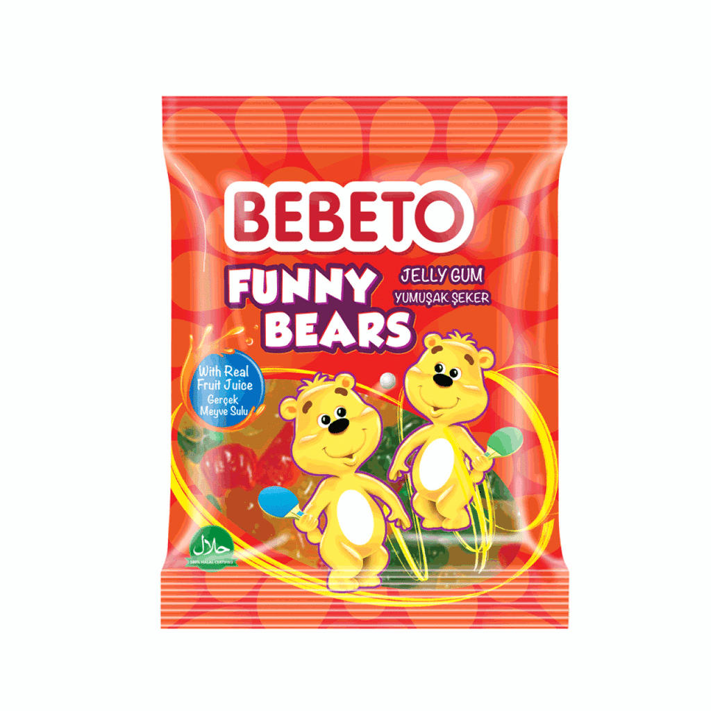 Bebeto Gummy Candy Funny Bears 18G  Age- 3 Years & Above