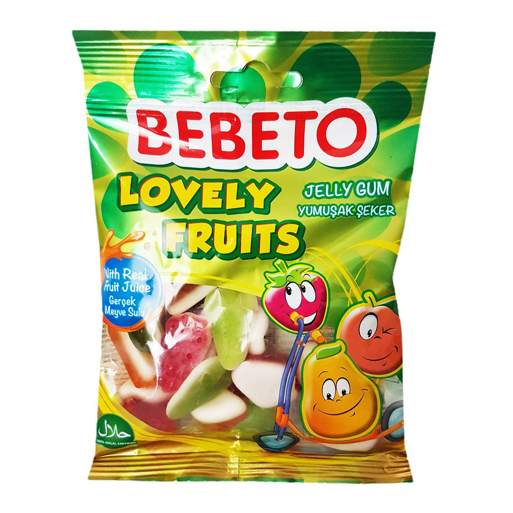 Bebeto Gummy Candy Lovely Fruits 80G  Age- 3 Years & Above
