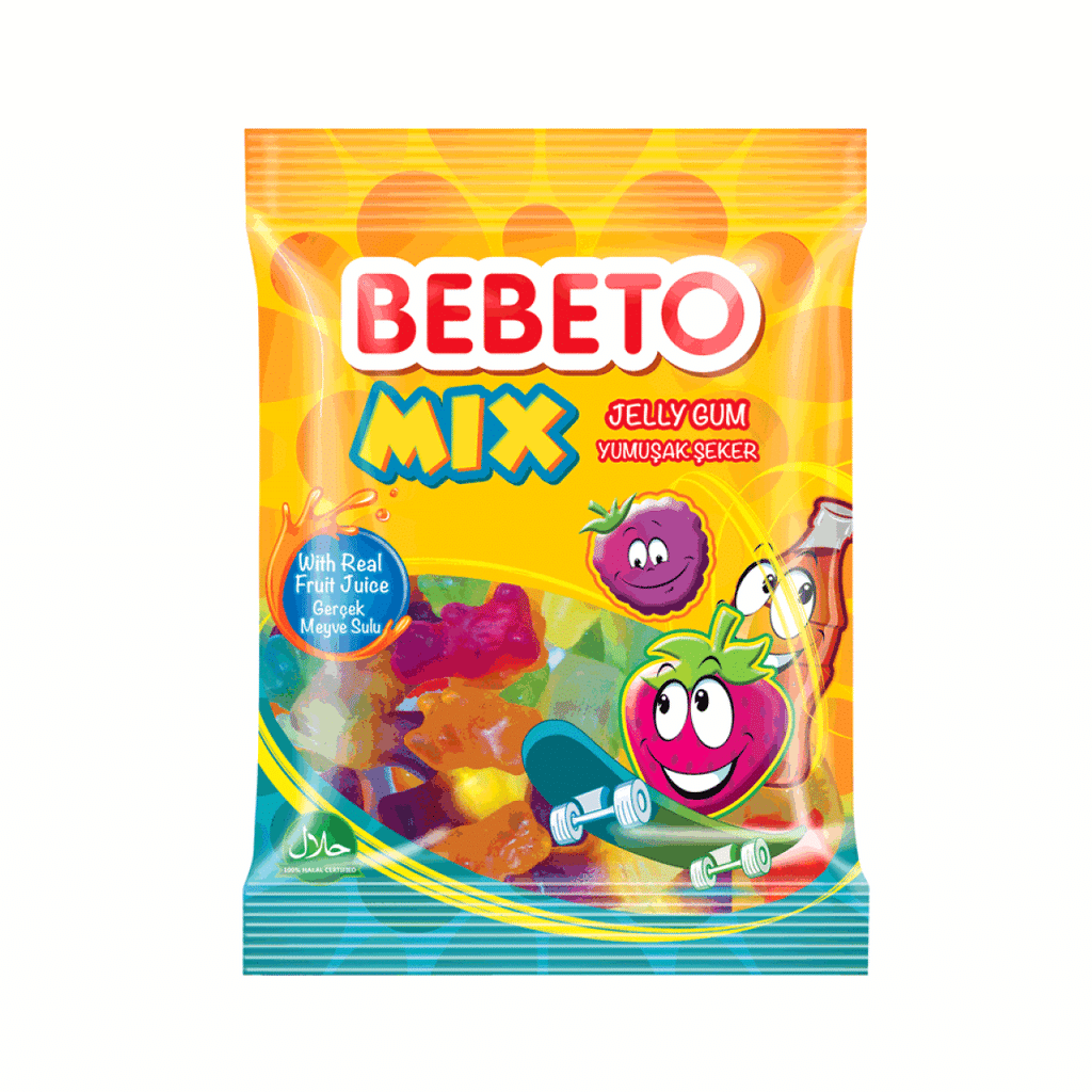 Bebeto Gummy Candy Mix 80G  Age- 3 Years & Above