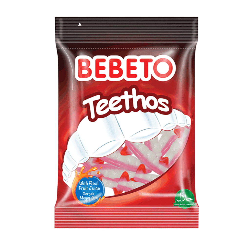 Bebeto Gummy Candy Teethos 18G  Age- 3 Years & Above