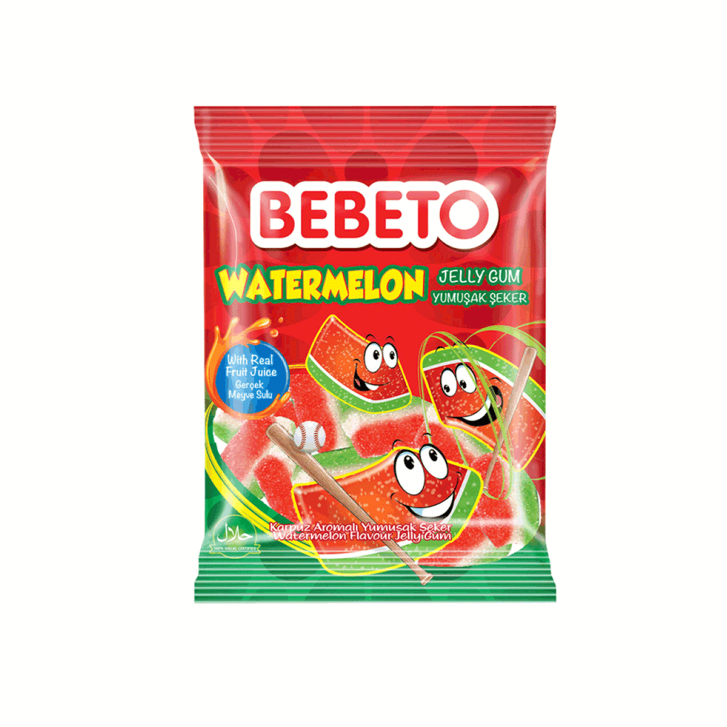 Bebeto Gummy Candy Watermelon 80G  Age- 3 Years & Above