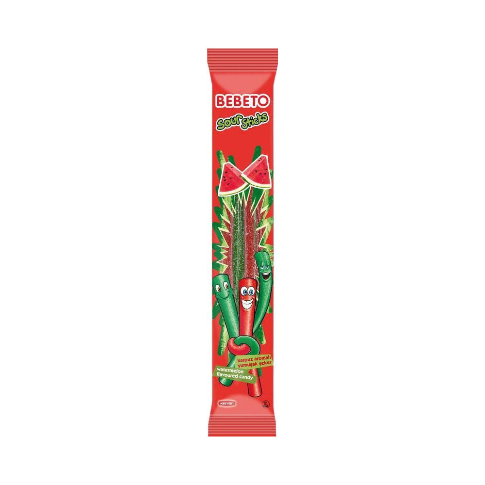 Bebeto Sour Sticks Watermelon 30G  Age- 3 Years & Above