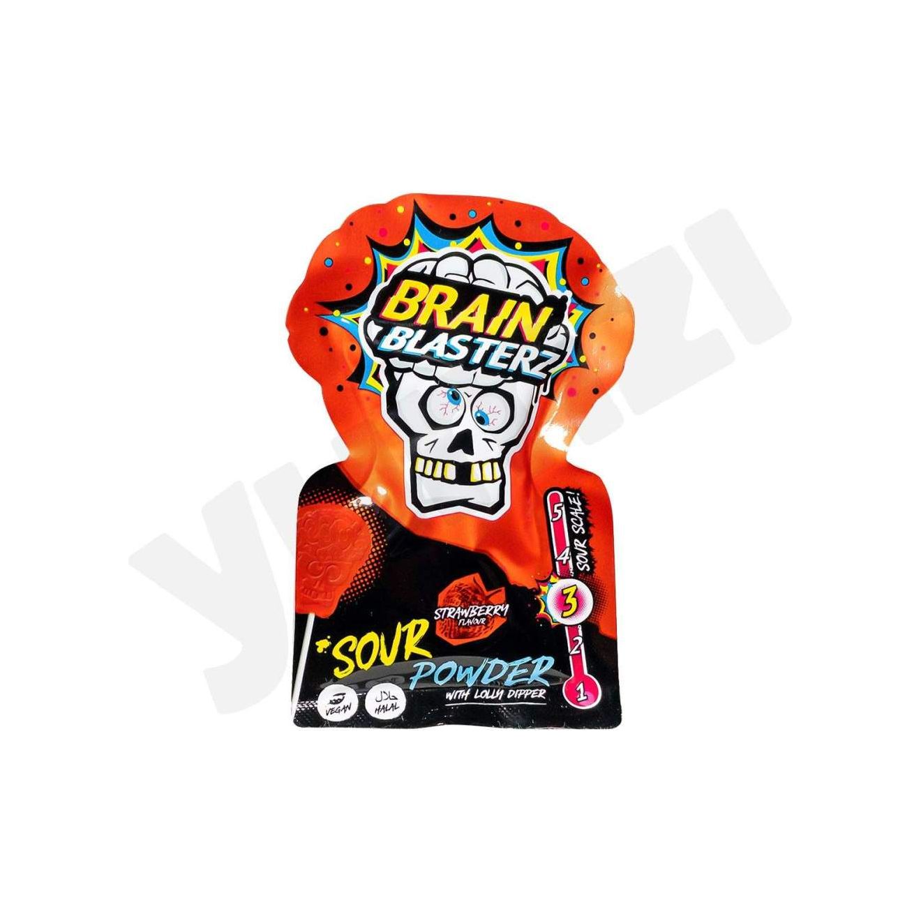 Brain Blasterz Sour Lolly Dipper Strawberry 10 Grams Age- 3 Years & Above