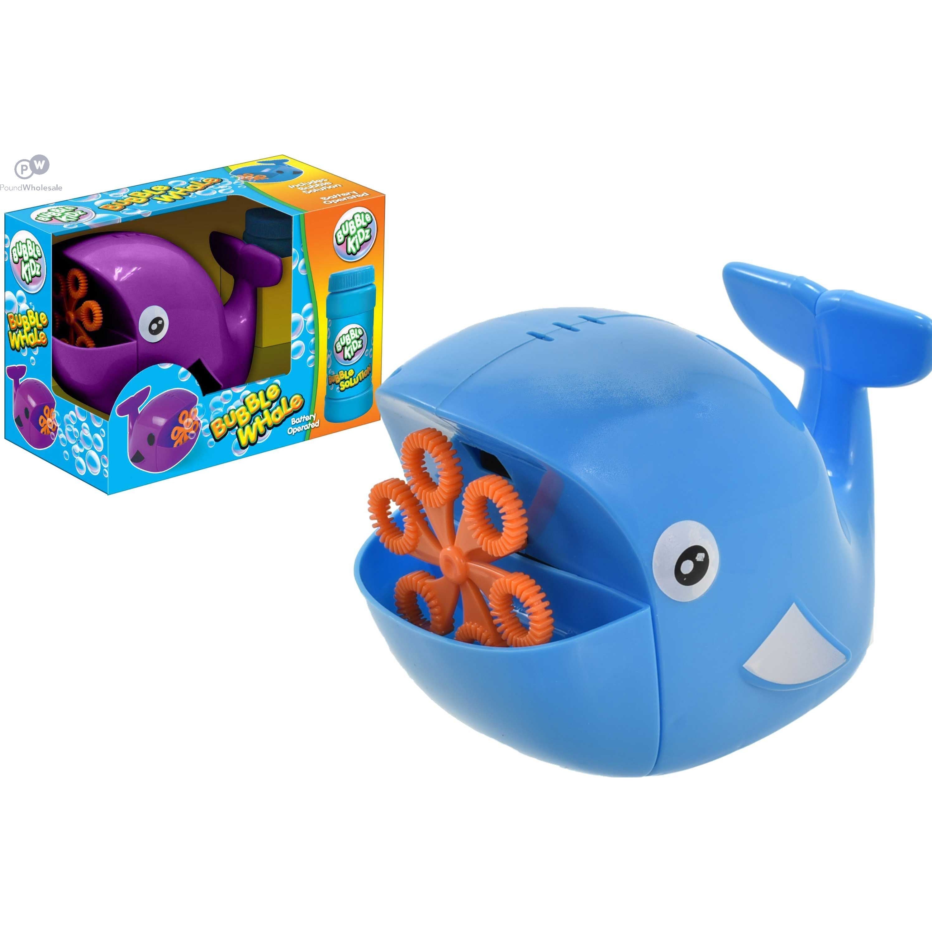 Bubble Kidz Whale Shape Bubble Machine With Bubble Liquid Assorted Age- 3 Years & Above