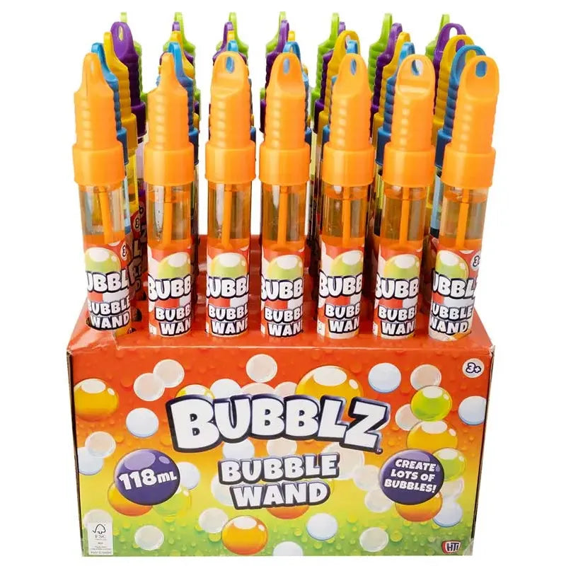 Bubblz Bubble Wand 118Ml Cdu Assorted Colours Age- 3 Years and Above