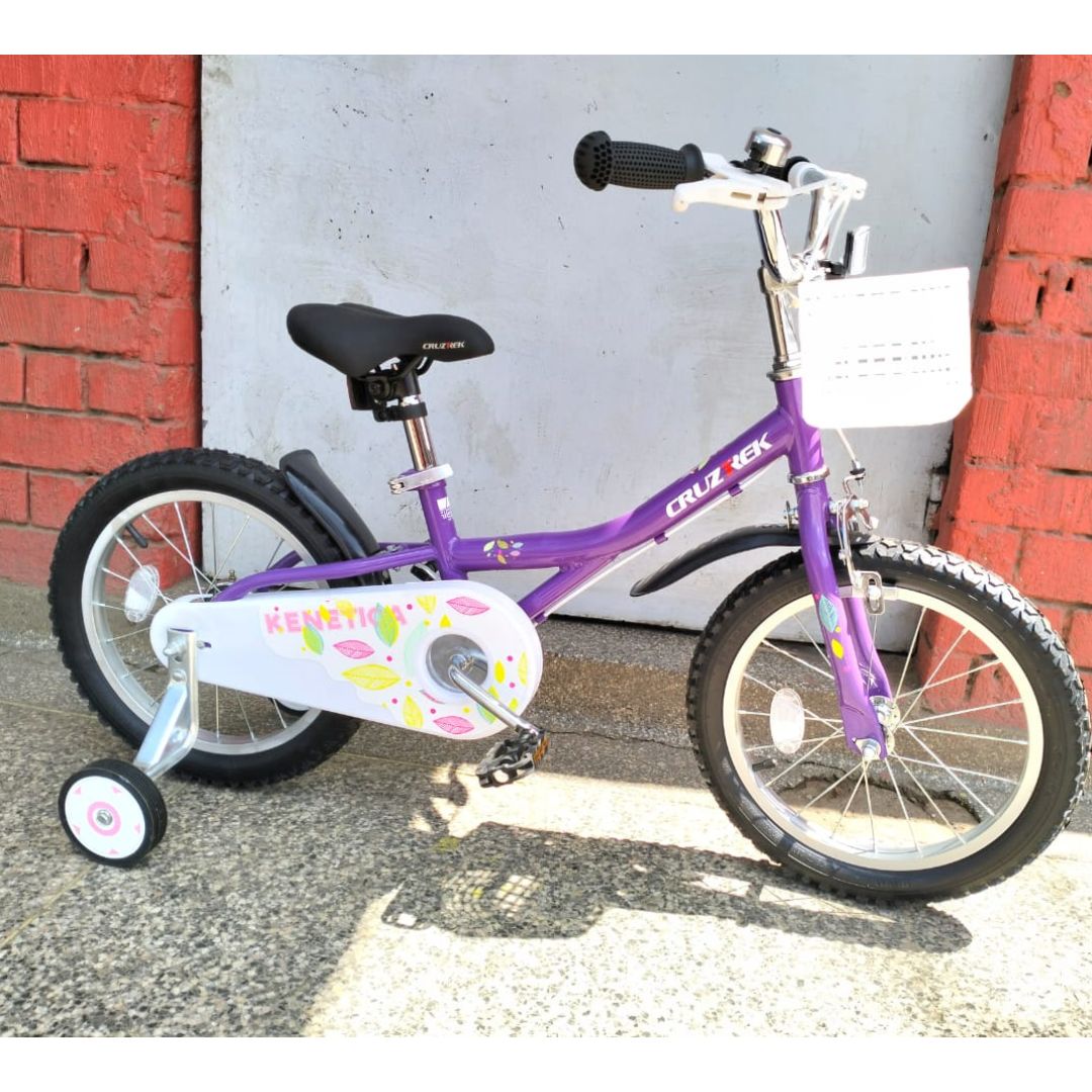 CRUZTREK 16-inch Hi-ten Steel Kids Bike with Steel Rigid Fork Multicolor Age- 7 Years to 11 Years
