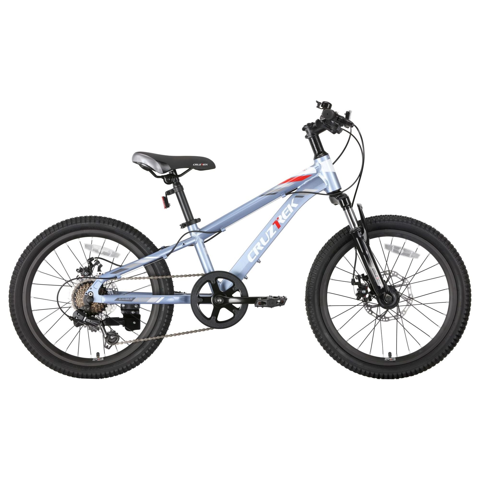 CRUZTREK 6061 Aluminum Alloy Special-Shaped Tubes Junior Bike Frame Size 20 with Gear and Disc Age- 7 Years to 11 Years