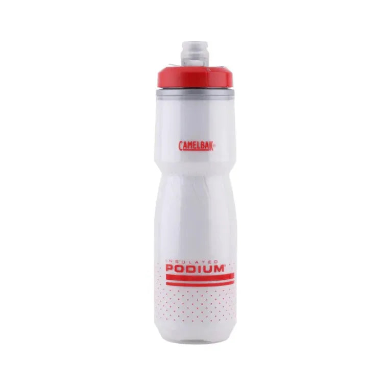 CamelBak Podium Chill Insulated Water Bottle 24Oz Fiery Red/White Age- 8 Years & Above