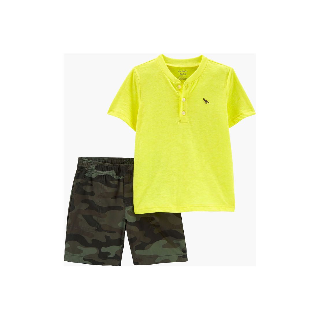 Carter's Infants Girls 2-Piece Short-Sleeve Tee & Floral Legging Set Orange 1N294910