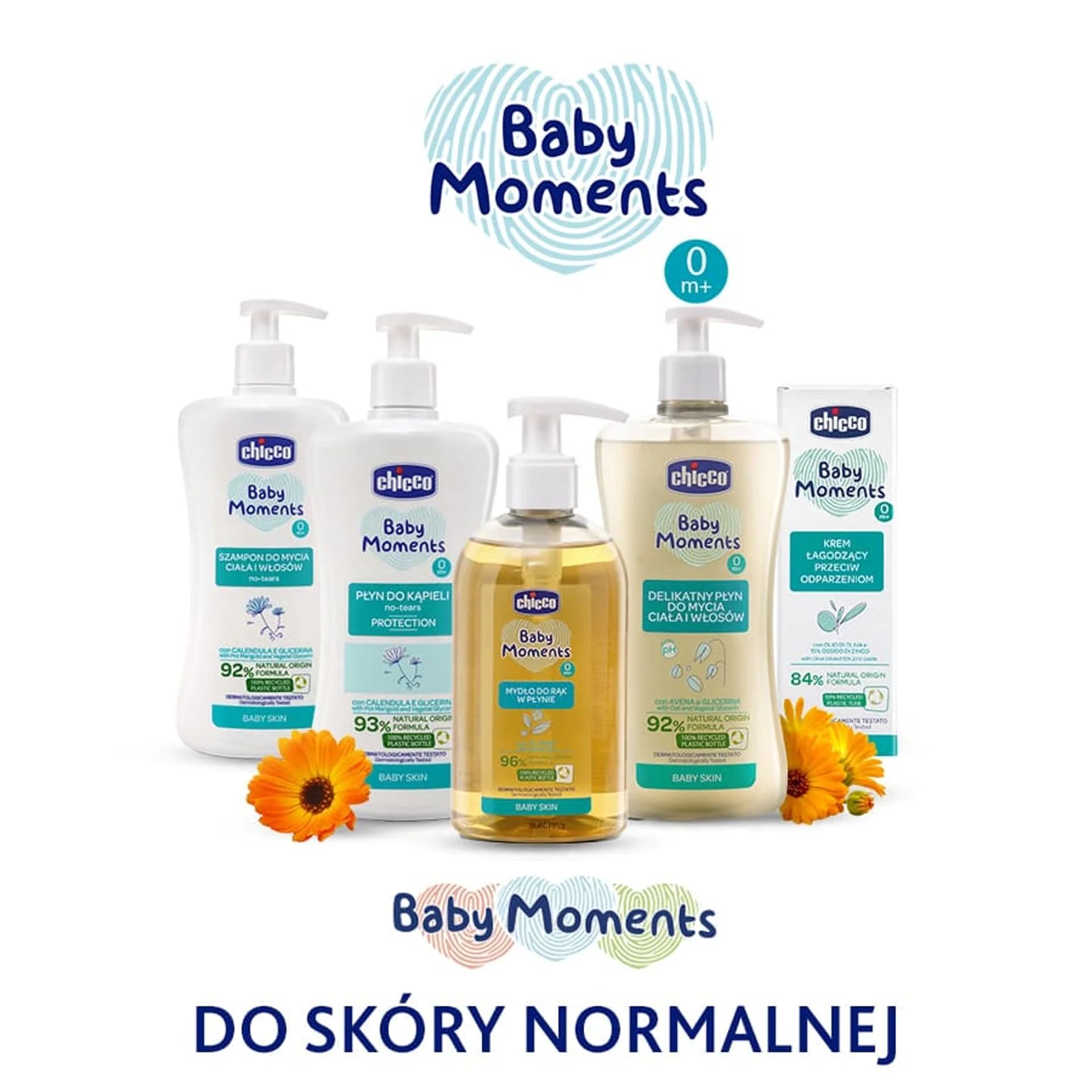 Chicco Baby Moments Bath Shampoo No-Tears for Baby Skin 500ml Age- Newborn & Above