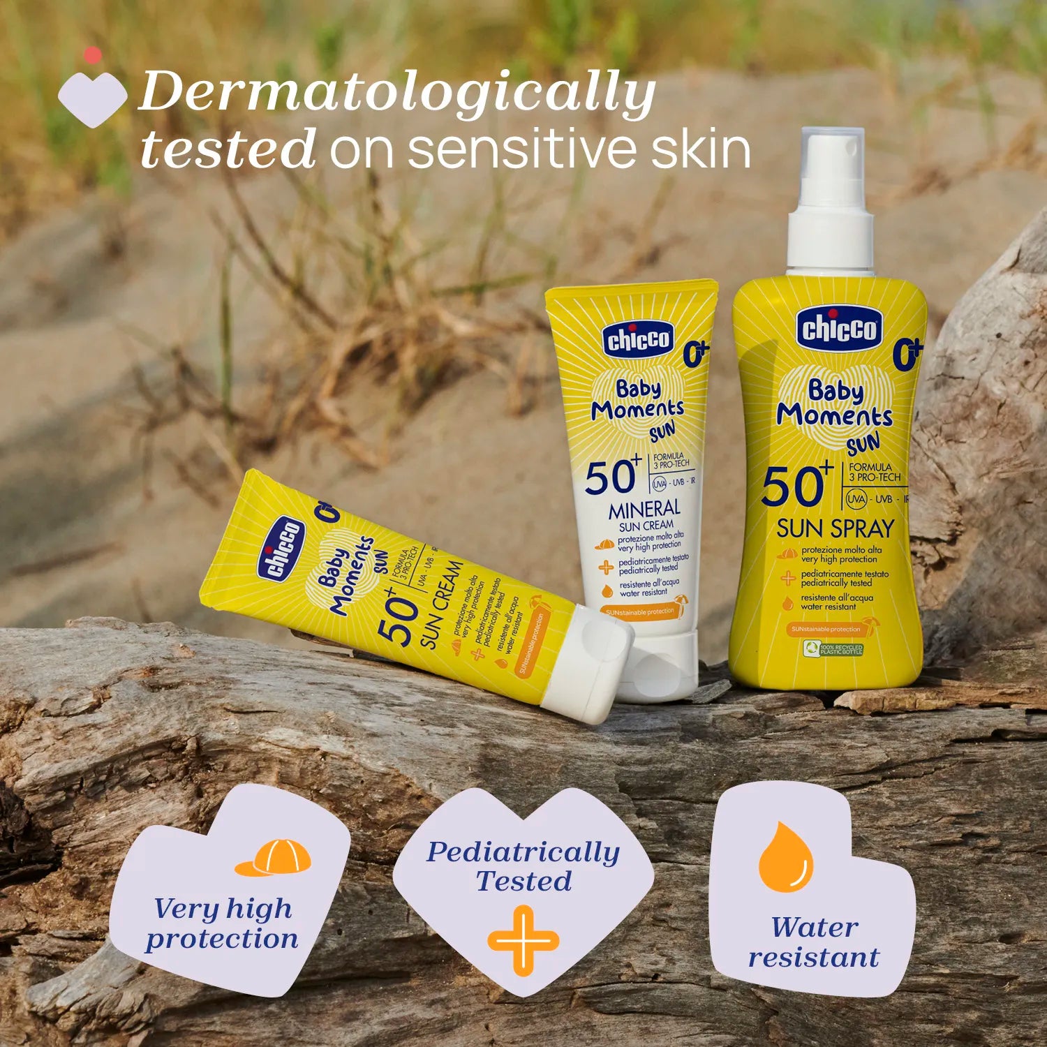 Chicco Baby Moments Sun SPF 50+ Sunscreen 75 Ml  Age- Newborn & Above